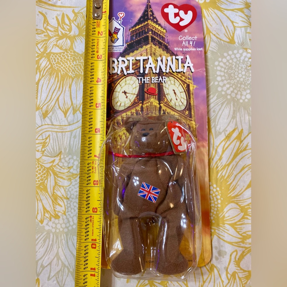 Vintage Britannia The Bear (error tags) Ty Collectible Bear